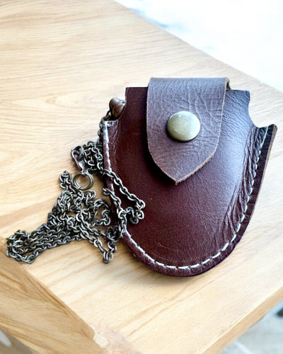 Vintage Look - Скляна Лупа з Шкіряним Чохлом, можливість персоналізації гравіюванням