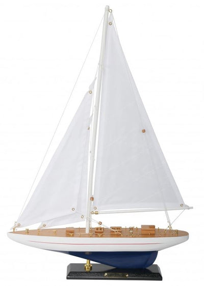 Dřevěný model jachty Enterprise 49 cm s personalizovaným gravírováním