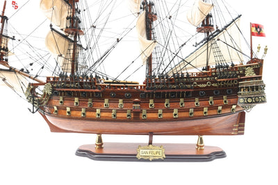 Model Żaglowca Statku San Felipe 80cm, możliwość personalizacji grawerem