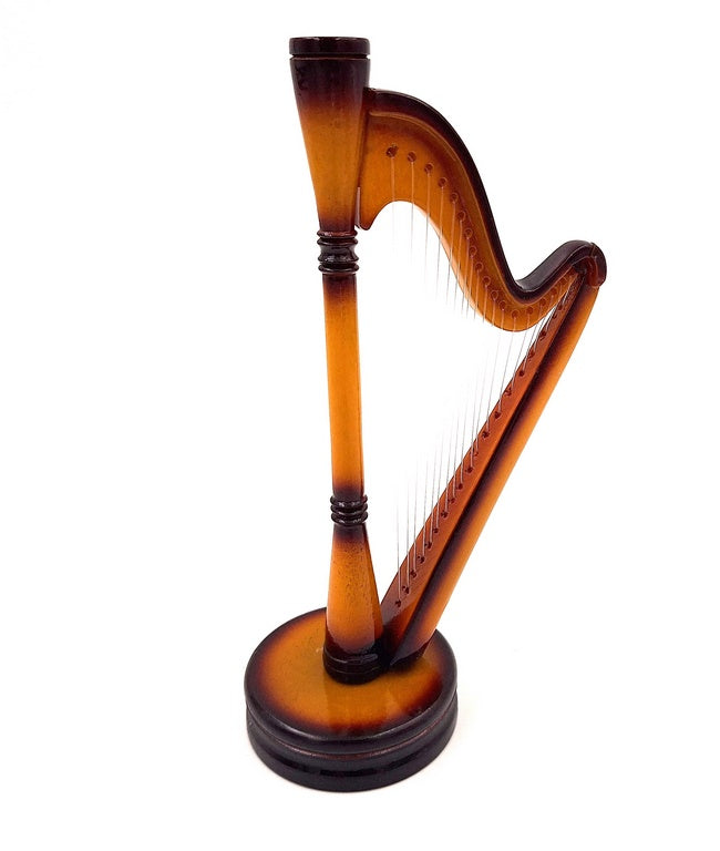 20 cm Mini Harp Decoration with Engraving Option