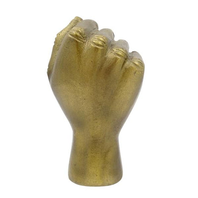 Figurină decorativă Pumn strâns din aluminiu, 18cm, cu posibilitate de personalizare prin gravură