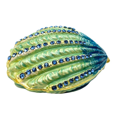Shell Jewelry Box with Crystals