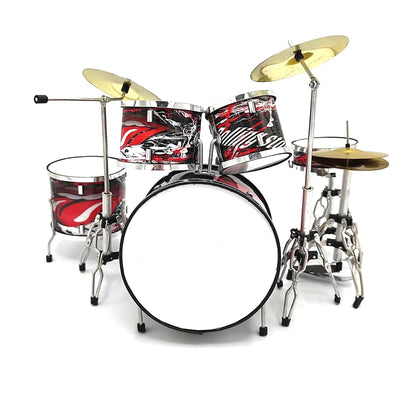 Mini perkusja kolekcjonerska MDR-0312 z możliwością personalizacji grawerem, metalowo-plastikowa, wysokość 15cm, idealny prezent dla fana muzyki