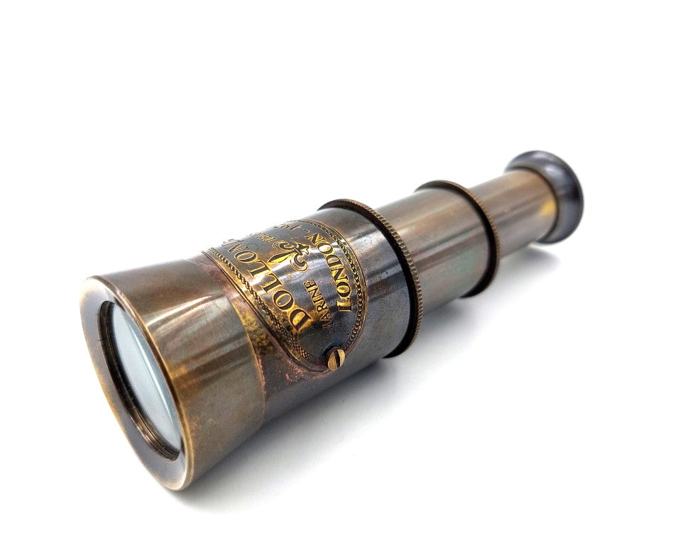 Small Retro Brass Telescope NC1600 with Personalized Engraving Option