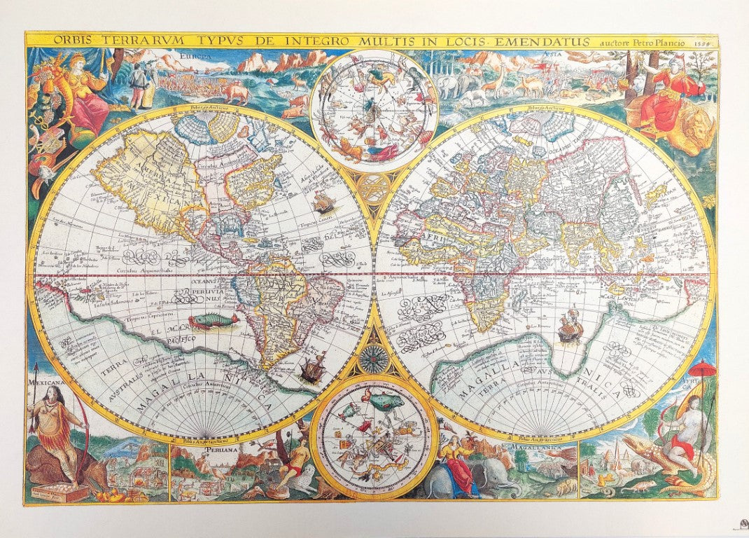 World Map Orbis Terrarum 1594