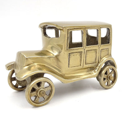 Metalowy Model Samochodu Retro BMW Dixi w Kolorze Zabytkowego Mosiądzu z Możliwością Personalizacji Grawerem