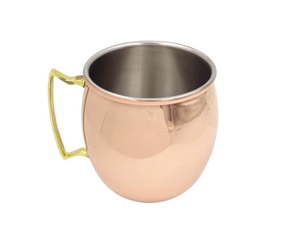 Měděný hrnek z nerezové oceli 304 500 ml s možností personalizace gravírováním - ideální jako dárek - výška 13,5 cm, měděná barva, model MM7012