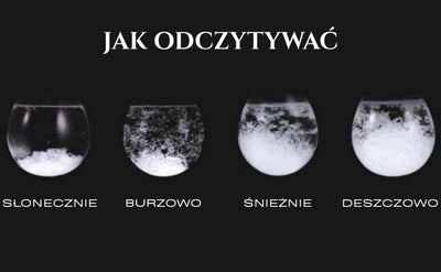 Barometr Burzowy Fitzroya - Kropla Storm Glass z możliwością personalizacji grawerem - elegancki prezent w kształcie kropli, wysokość 11 cm, szklane naczynie z unikalnymi kryształami reagującymi na zmiany pogody