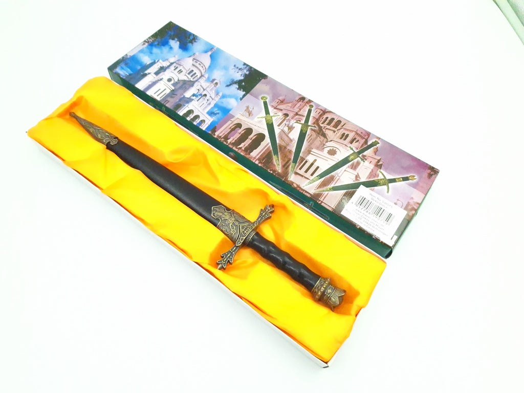 Sztylet Rycerski 34cm Replika Dekoracyjna z Możliwością Graweru