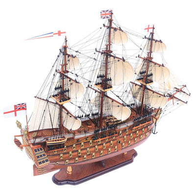 Ekskluzywny Wielki Model Żaglowca Okrętu HMS Prince 94cm z Możliwością Personalizacji Grawerem