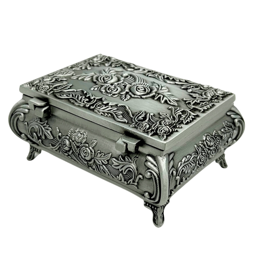 Decorative Metal Jewelry Box 2075 with Engraving