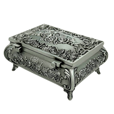 Decorative Metal Jewelry Box 2075 with Engraving