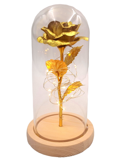 Lampka nocna Róża LED z możliwością personalizacji grawerem, romantyczny prezent, wysokość 21,5 cm, delikatne światło, idealna dekoracja do sypialni
