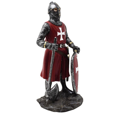 Figurka křižáckého rytíře 18,5 cm z polyresinu s možností personalizace gravírováním