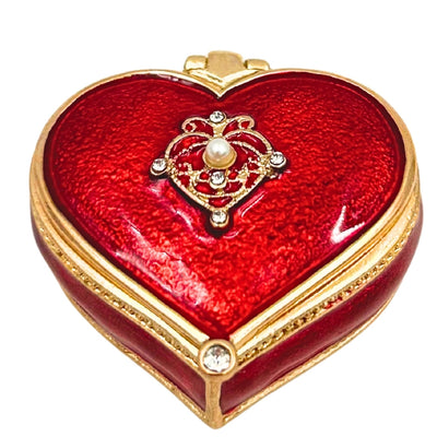 Exclusive Heart-Shaped Jewelry Box with Crystals