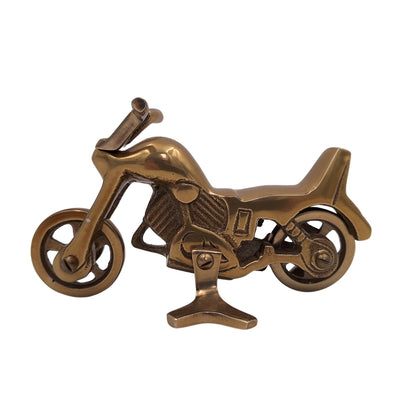 Motocykl Model Metalowy N-2960 z Aluminium w Antycznym Mosiądzu – Personalizowany Grawer na Prezent, Wymiary 17,5 x 10 cm