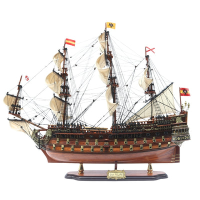 Model Żaglowca Statku San Felipe 80cm, możliwość personalizacji grawerem