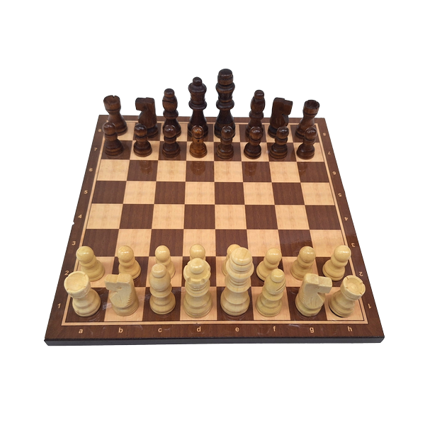 Drewniane Szachy Klasyczne 27 x 27 cm z Personalizowanym Grawerem