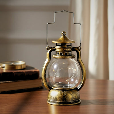 Lampka nocna LED w kształcie lampy naftowej z możliwością personalizacji grawerem, idealna na prezent - wysokość 12,6 cm, szerokość 5,8 cm, certyfikat CE