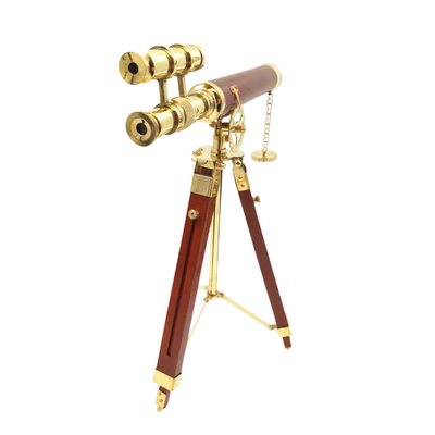 Lunetă pe trepied din alamă 57 cm, cu posibilitate de personalizare prin gravură