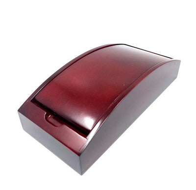 Drewniane pudełko personalizowane 21 x 9 x 5,5 cm w kolorze wiśniowym
