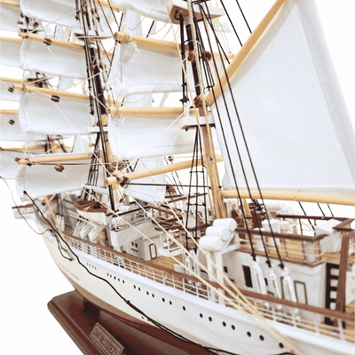 Ekskluzywny Model Żaglowca Statku Dar Młodzieży XXL 71 cm, możliwość personalizacji grawerem