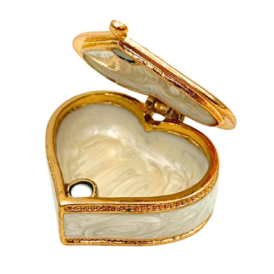 Heart-Shaped Jewelry Box with Crystals