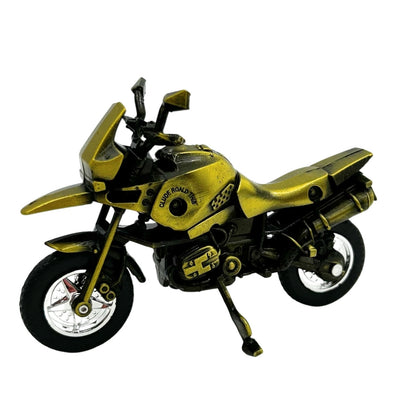 Model Motocyklu Metalowego HJ1 w Ciemnozielonym Kolorze z Możliwością Personalizacji Grawerem