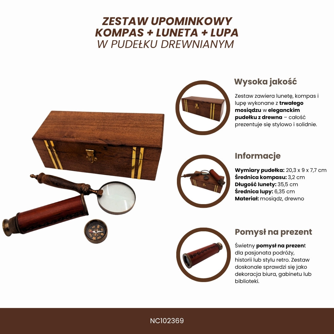 Set cadou retro exclusivist cu gravură