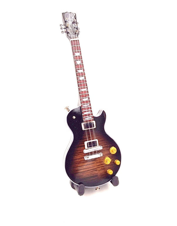 Mini gitara 15cm w stylu Slash z mahoniowego drewna