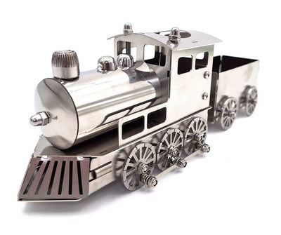 Model argintiu de tren cu posibilitatea personalizării prin gravură