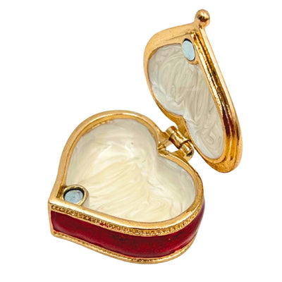 Exclusive Heart-Shaped Jewelry Box with Crystals