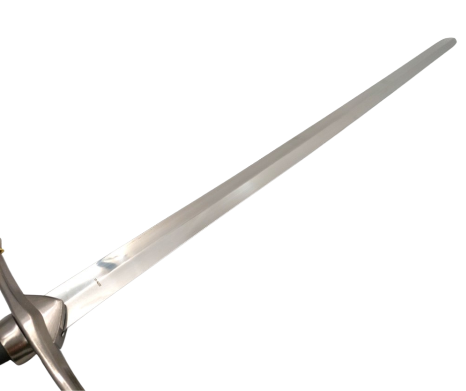 105 cm Steel Knight’s Sword in Scabbard – Elegant Stainless Steel Replica with Engraving Option