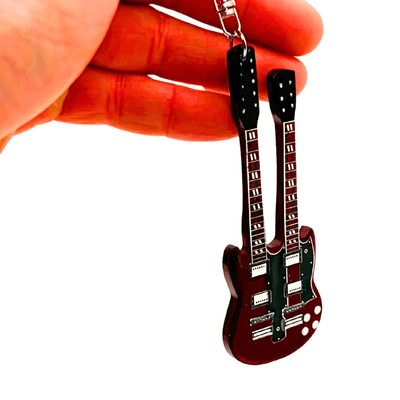 Přívěsek na klíče kytara Led Zeppelin - Jimmy Page - EGK-0115