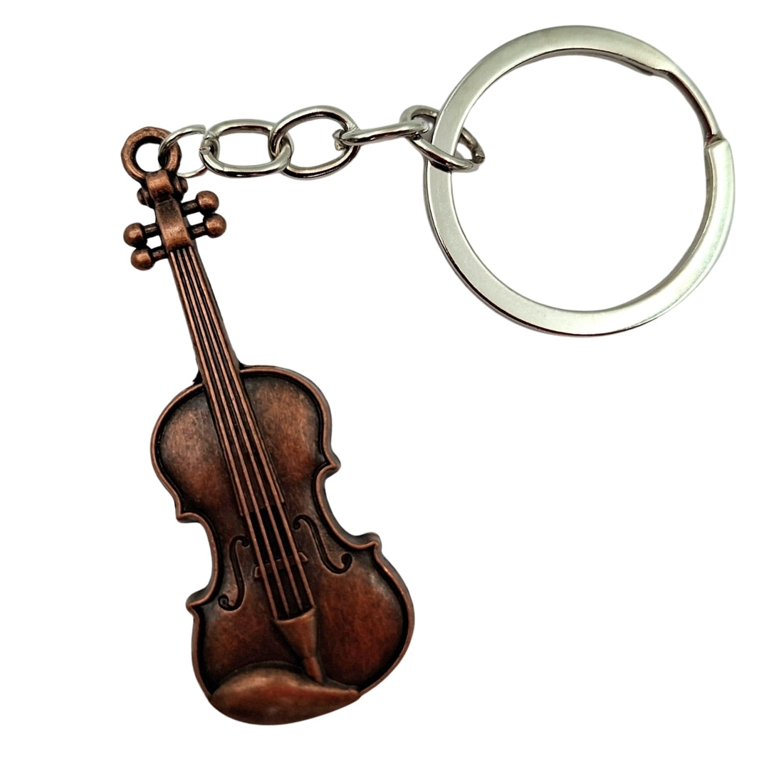Muzyczny Brelok Metalowy Skrzypce MKT-0145