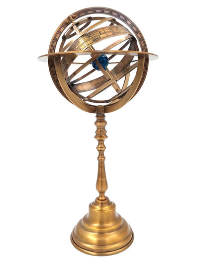 Astrolab sferic din alamă 39cm, cu posibilitate de personalizare prin gravură