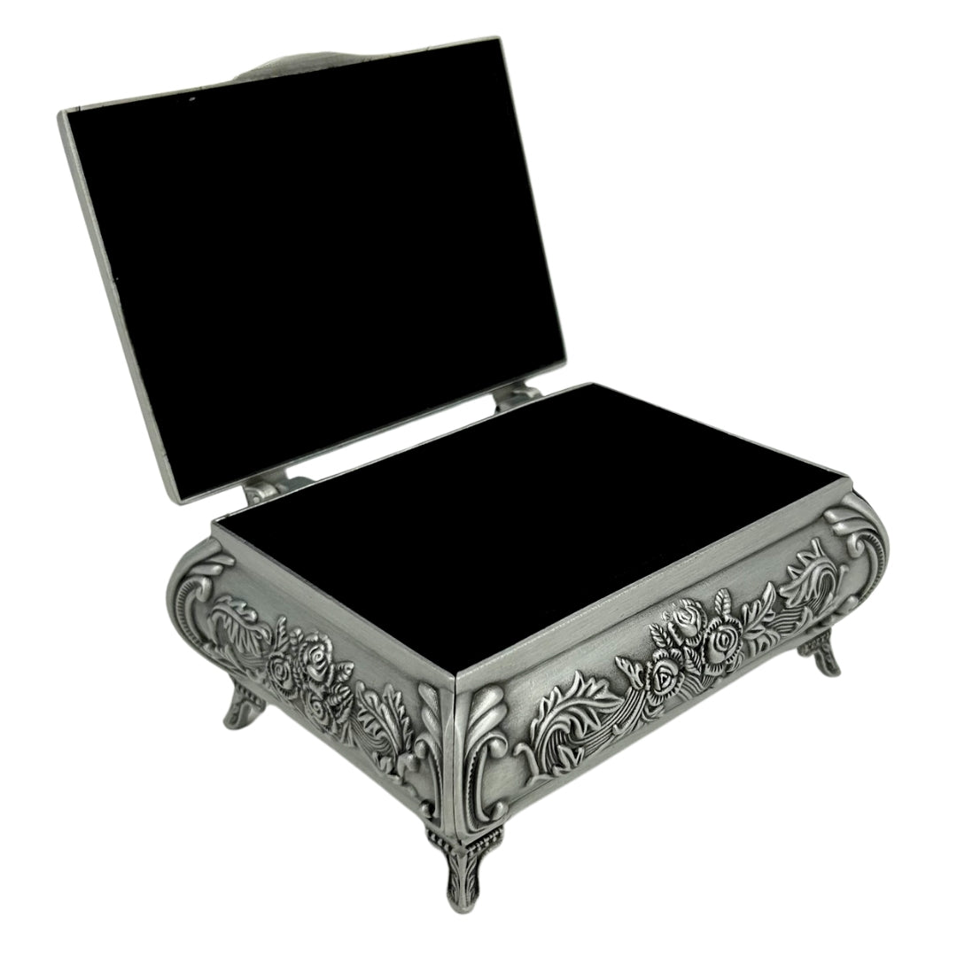 Decorative Metal Jewelry Box 2075 with Engraving