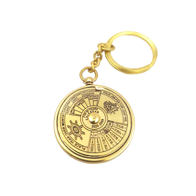 50-Year Calendar Keychain KR61 with Customizable Engraving
