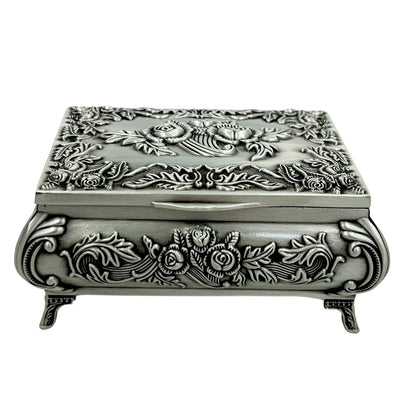 Decorative Metal Jewelry Box 2075 with Engraving