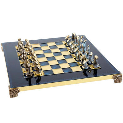 Luksusowe Szachy Metalowe Cycladic 28x28cm z Personalizowanym Grawerem