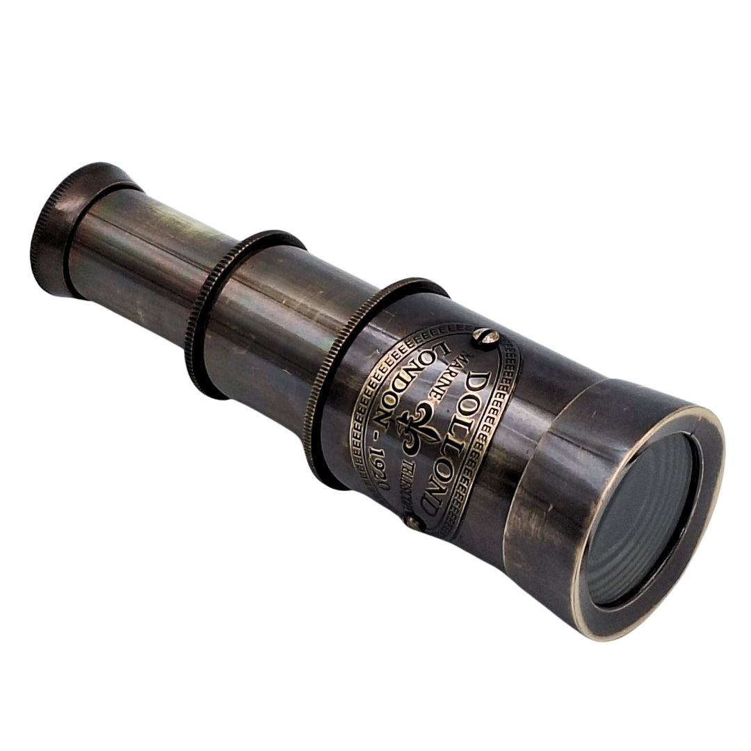 Small Retro Brass Telescope NC1600 with Personalized Engraving Option