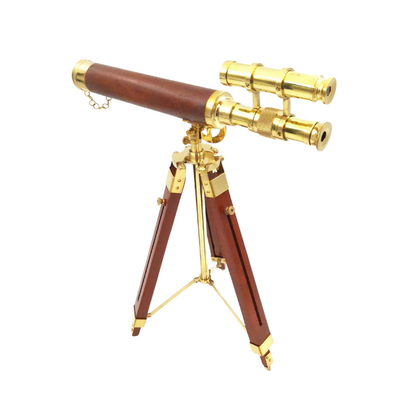 Lunetă pe trepied din alamă 57 cm, cu posibilitate de personalizare prin gravură