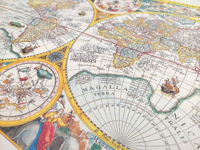 Harta lumii Orbis Terrarum 1594