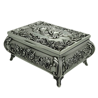 Decorative Metal Jewelry Box 2075 with Engraving