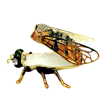 Exclusive Bee Jewelry Box with Crystals and Personalized Engraving
