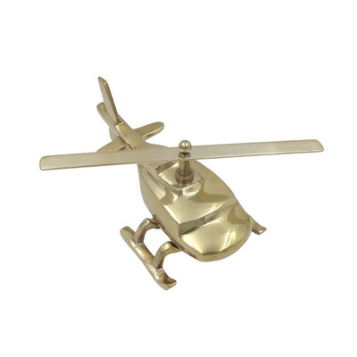 Model metalic de elicopter, cu posibilitate de personalizare prin gravură – auriu, 32 cm
