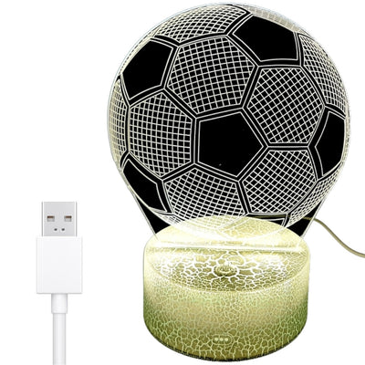 Lampka nocna Piłka z możliwością personalizacji grawerem - Idealny prezent dla miłośników piłki nożnej - 17 cm wysokości - 3 kolory do wyboru - Zasilanie USB lub 3 baterie AAA