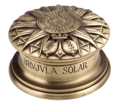 Brass solar compass - Renaissance replica - H40