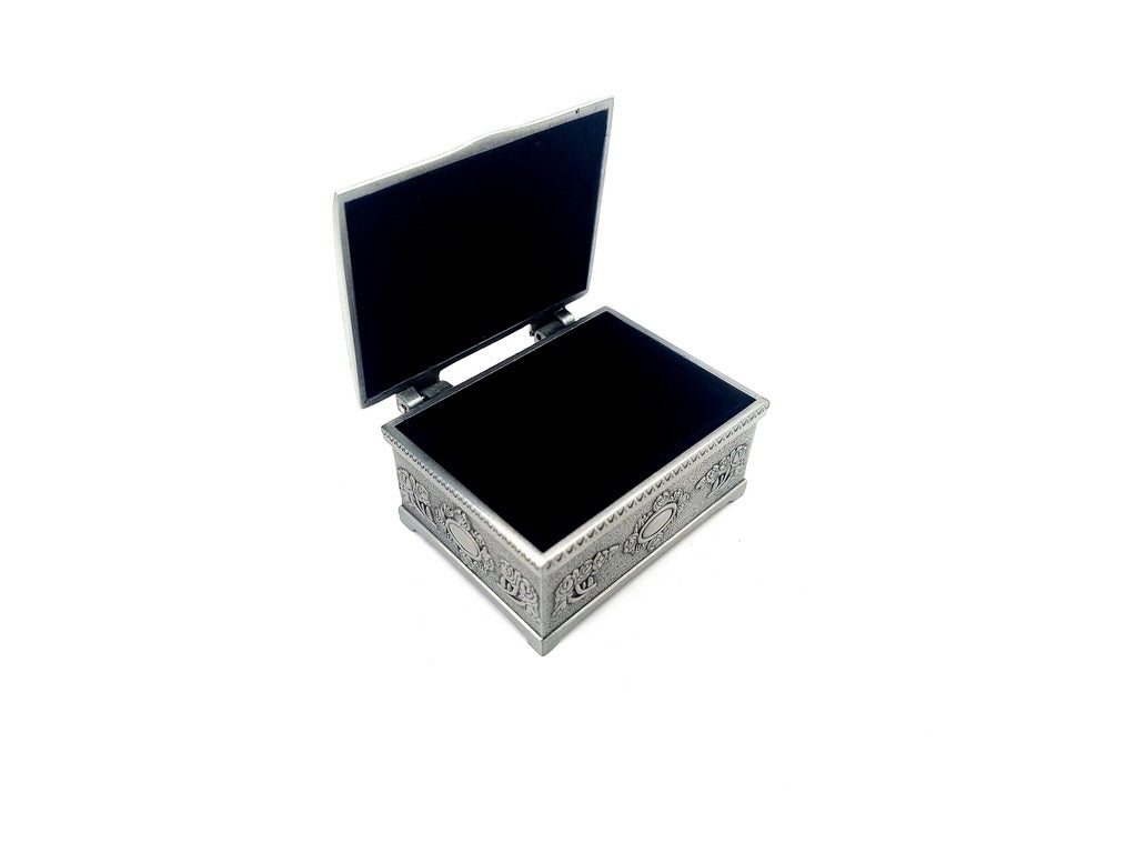 Metal Jewelry Box ALBIN 2178A with Custom Engraving Option, Perfect Gift - 6x5x3 cm, Elegant Design, Durable Material