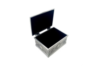 Metal Jewelry Box ALBIN 2178A with Custom Engraving Option, Perfect Gift - 6x5x3 cm, Elegant Design, Durable Material